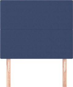 vidaXL Κεφαλάρι Μπλε 90x5x118/128 εκ. Ύφασμα