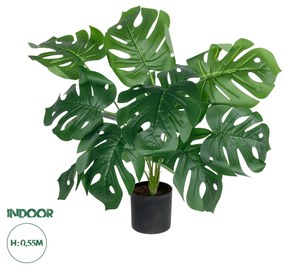 Artificial Garden MONSTERA PLANT 20934 - Διακοσμητικό Φυτό Μονστέρα Φ62 x Υ55cm