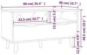 ΈΠΙΠΛΟ ΤΗΛΕΟΡΑΣΗΣ ΓΥΑΛ. ΜΑΥΡΟ 90 X 40 X 48,5 ΕΚ ΑΠΟ ΜΟΡΙΟΣΑΝΙΔΑ 326784