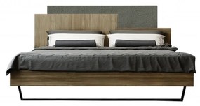 SB-00565 Κρεβάτι "ΜΟΡΦΕΑΣ" Διπλό σε χρώμα καρυδί-γκρι ανοιχτό 160x200
   , 1 Τεμάχιο