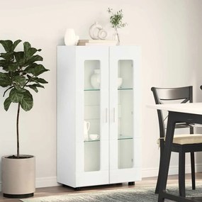 vidaXL Πλαϊνό γραφείο Λευκό 55,5 x 29 x 103 εκ Επεξεργασμένο ξύλο