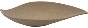 Διακοσμητική Πιατέλα Φύλλο 24-15-50059 30x16x5cm Brown Marhome Κεραμικό