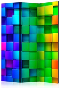 Διαχωριστικό με 3 τμήματα - Colourful Cubes [Room Dividers] 135x172