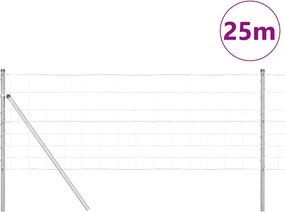 vidaXL Φράχτης Συρμάτινου Φράχτη 25 x 0,8 m Γαλβανισμένος Χάλυβας