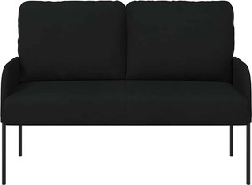 vidaXL Καναπέδες με μαξιλάρι 110cm Μαύρο Κόντρα πλακέ