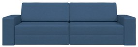 vidaXL Καναπές Κρεβάτι 2 σε 1 Μπλε 245x150x60.5 cm Υφάσματος