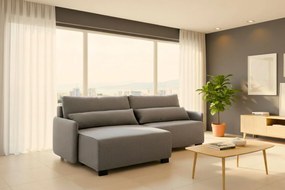 Γωνιακός καναπές Jasper-Γκρι