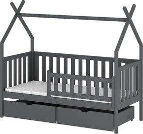 Παιδικό Κρεβάτι Montessori Teepee SIMBA 80x200 graphite