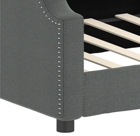 Καναπές Κρεβάτι Σκούρο Γκρι 100x200 εκ. Υφασμάτινος - Γκρι