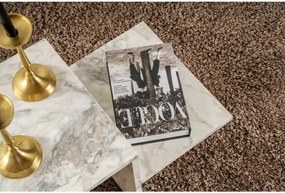 Τραπεζάκι Καφέ Harmony Λευκό Γκρι 80 x 40 x 40 cm Μάρμαρο