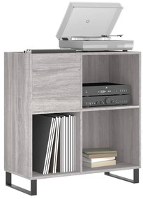 vidaXL Δισκοθήκη Γκρι Sonoma 84,5 x 38 x 89 εκ. από Επεξεργασμένο Ξύλο