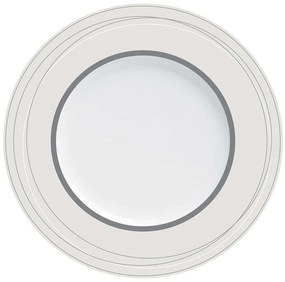 Σερβίτσιο Πιάτα Φαγητού Platinum (Σετ 20Τμχ) 24.261.40 White-Platinum Cryspo Trio 20 τμχ Πορσελάνη