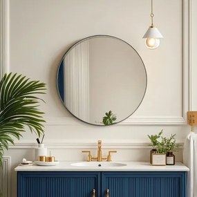 VEVOR Round Wall Mounted Mirror 30 in Mirror with Aluminium Alloy Frame