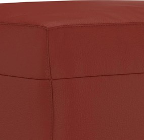 vidaXL Πάγκος Μπορντό 100x35x41 εκ. Υφασμάτινος