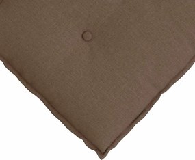 vidaXL Μαξιλάρι Πλάτης Καφέ 120 x 19 x 50 εκ ύφασμα