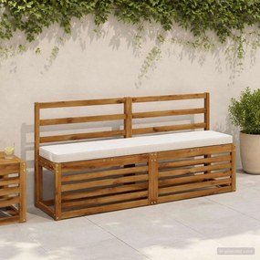 vidaXL Μαξιλάρια Πάγκου 2 Τεμαχίων VUGHT 2 pcs 100% Πολυεστέρας Λευκό