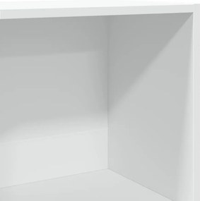 vidaXL Βιβλιοθήκη Λευκή 40x30x114 εκ. από Επεξεργασμένο Ξύλο