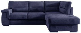 Γωνιακός καναπές κρεβάτι Vanty με αποθηκευτικό χώρο, σκούρο μπλε 252x178x90cm Δεξιά γωνία – MAT-TED-0011