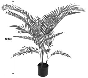 Διακοσμητικό φυτό Areca Ι σε γλάστρα Inart πράσινο pp Υ120εκ