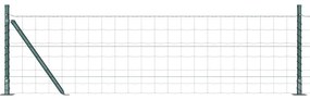 vidaXL Φράχτης με Στήλες. Πράσινο 0.4 x 25 μ Ατσάλι