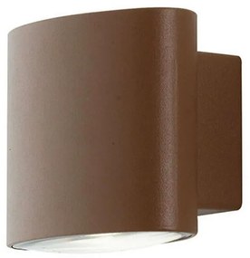 Φωτιστικό Τοίχου - Απλίκα Boxter LED-W-BOXTER BRO 2x4W Led 12,9x10x8,5cm Bronze Intec