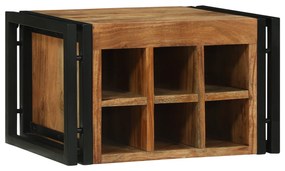 vidaXL Ράφι Κρασιού 46x35x27.5 cm Μασίφ Ξύλο Ακακίας