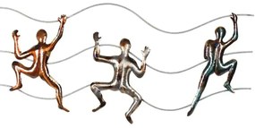 Διακοσμητικό Τοίχου Climb 15-18313 82x3x38cm Multi Marhome Μέταλλο