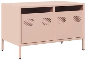 vidaXL Έπιπλο Τηλεόρασης Ροζ 68 x 39 x 43,5 εκ. Χάλυβας Ψυχρής Έλασης