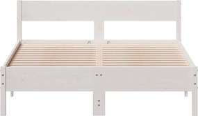 vidaXL Σκελετός Κρεβ. Χωρίς Στρώμα Λευκό 120x200 εκ Μασίφ Πεύκο