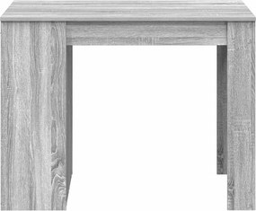 vidaXL Γραφείο με συρτάρι και ράφι Γκρι Sonoma 102x62x77,5 εκ.