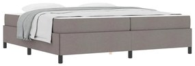 vidaXL Κρεβάτι με ελατήρια Ταμπά και Μαύρο 200 x 200 cm