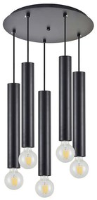 Φωτιστικό Οροφής Adept Tube 77-8673 40x40x300cm 5xE27/GU10 60W Black Homelighting