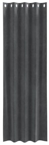 vidaXL Κουρτίνες με κουρτίνες 2 pcs Ανοιχτό γκρι 140 x 245 cm Βελούδο
