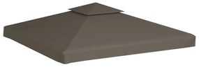 vidaXL Κάλυμμα για Κιόσκι 2 Επιπέδων Χρώμα Taupe 3 x 3 μ. 310 γρ./μ²