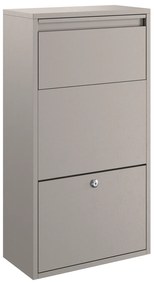 vidaXL Γραμματοκιβώτιο Πακέτων 44x22x82 εκ. Ανθεκτικό Ατσάλι