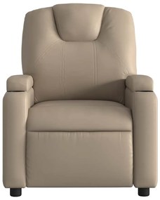 vidaXL Πολυθρόνα Ανακλινόμενη Καπουτσίνο από Συνθετικό Δέρμα