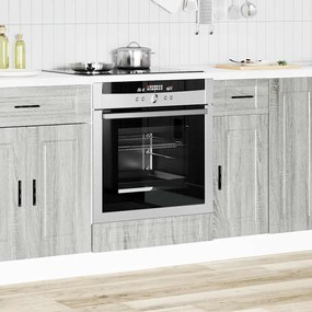 vidaXL Ντουλάπι φούρνου Porto Γκρι Sonoma Επεξεργασμένο ξύλο
