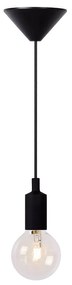 Φωτιστικό Κρεμαστό Lucide 08408-01-30 FIX Μαύρο Ματ (Black Mat)