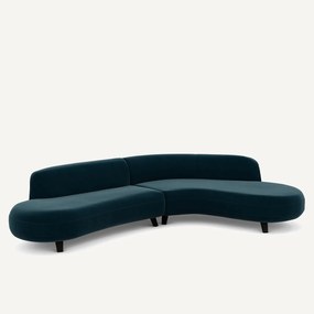 Γωνιακός καναπές από βελούδο, Rosebury, σχεδίασης E.Gallina