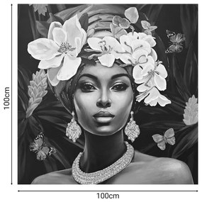 Πίνακας σε καμβά Beauty 3D Inart 100x3x100εκ