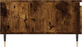 vidaXL Τραπεζάκι Σαλονιού Καπνιστή Δρυς 90x60x35εκ. Επεξεργασμ. Ξύλο