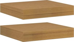 vidaXL Ράφι Τοίχου Επιτοίχιο 2 pcs Μπεζ 23 x 23,5 x 3,8 cm