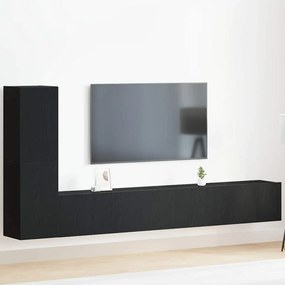 vidaXL Σετ επίπλου τηλεόρασης 3 pcs Μαύρη δρυς 100 x 30 x 30 cm
