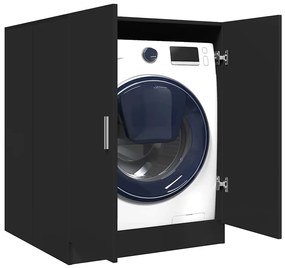 vidaXL Ντουλάπι Πλυντηρίου Μαύρο 71 x 71,5 x 91,5 εκ.