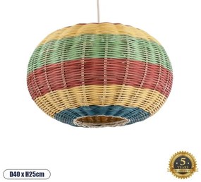 Boho Επιτραπέζιο Φωτιστικό Μονόφωτο 02055 GloboStar-2055-Πολύχρωμο 2055