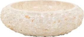 vidaXL Νιπτήρας Κρεμ 40 x 12 εκ. Μαρμάρινος