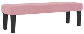 vidaXL Κρεβάτι με ελατήρια με στρώμα Ροζ 120 x 200 cm Βελούδο