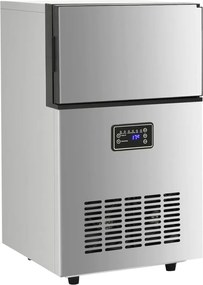 vidaXL Παγομηχανή Ασημί 45 κ. / 24 ώρες