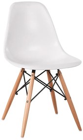 Καρέκλα ArteLibre COLT Λευκό PP/Ξύλο 46x52x82cm-14600012