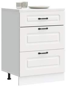 ντουλάπι βάσης κουζίνας Kalmar Λευκό από Επεξεργασμένο Ξύλο